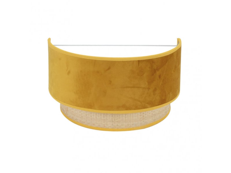  Applique murale fabrilamp reyes naturel jaune e27 17 x 30 x 16 cm 177461050 - Conforama A
