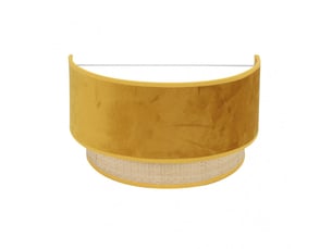 Applique murale fabrilamp reyes naturel jaune e27 17 x 30 x 16 cm
