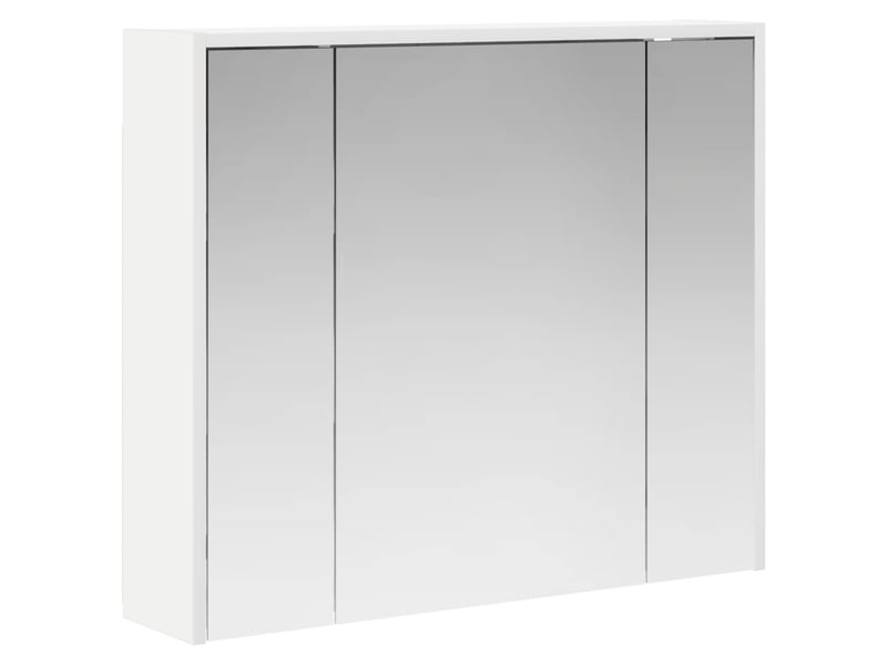 Armoire miroir salle de bain, meuble de rangement blanc 73.5x16x62.5 cm shl5014 - Conforama A