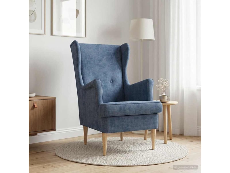  Vidaxl fauteuil bleu ares  - Conforama B