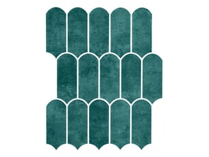 Sticker adhésif carrelage voûte 25x30cm émeraude
