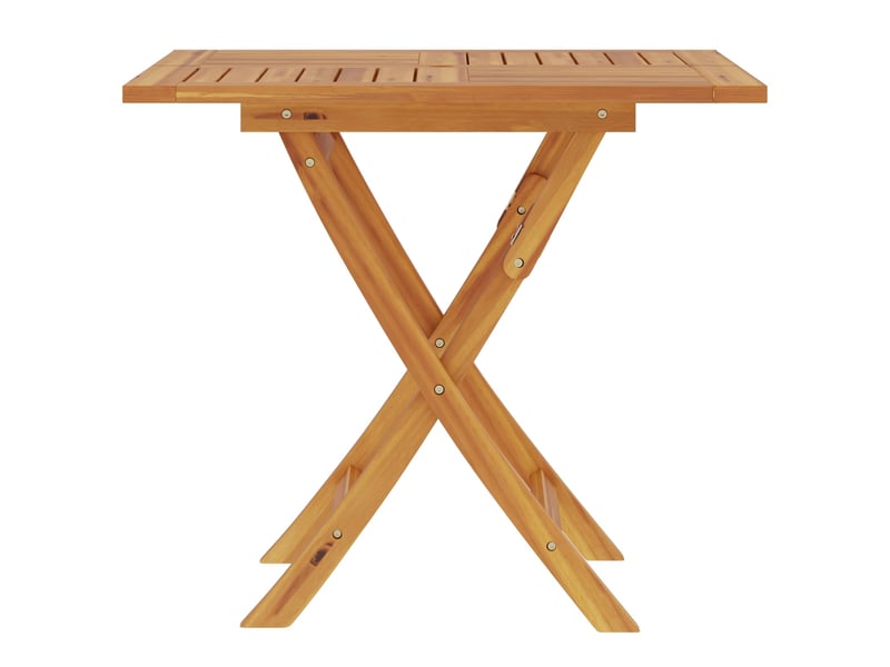  Vidaxl table de jardin pliante naturel 90 x 90 x 75 cm  - Conforama E