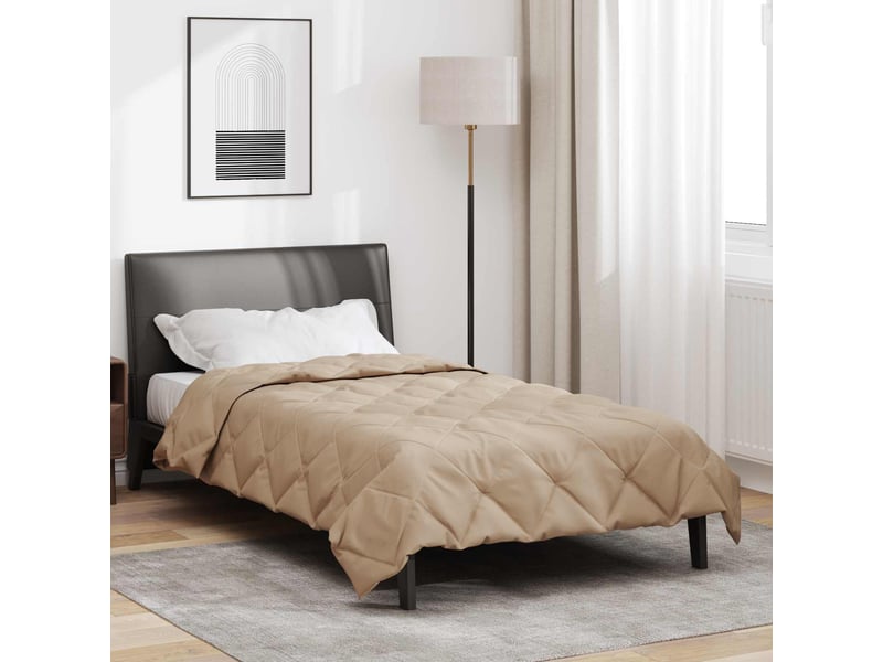  Duvet - couette complet toute l'année 135 x 200 cm 300 gsm taupe  - Conforama B