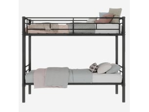 Lit superposé 90x190 cm <strong>OKWISH</strong>  <strong></strong> coloris noir