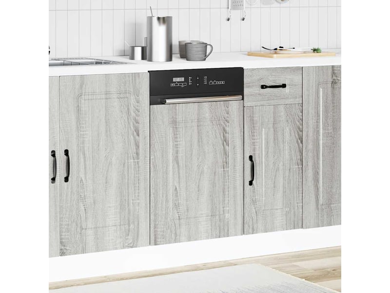  Panneau de lave-vaisselle kalmar sonoma gris 45x1,5x57cm  - Conforama C