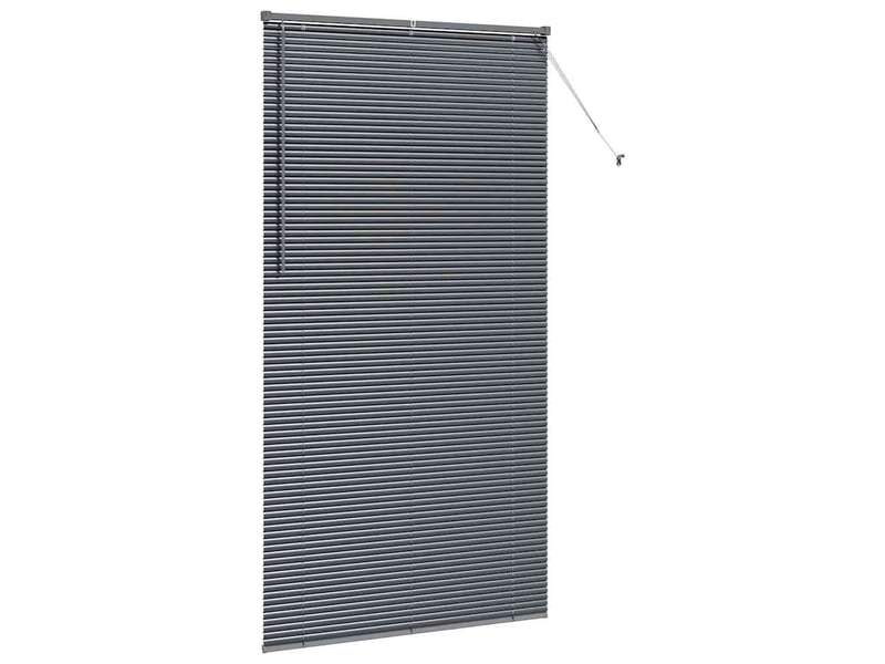  Store vénitien, store de fenêtre gris foncé 220 x 120 cm 25 mm aluminium cf47914  - Conforama E