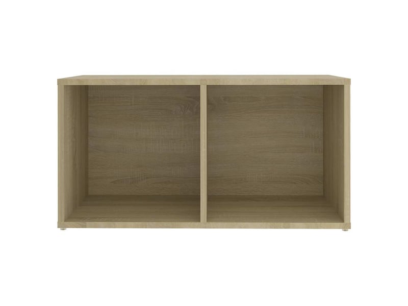  Lot de 2 meuble tv bas salon chêne sonoma 72x35x36,5 cm bois d'ingénierie shl88203  - Conforama E