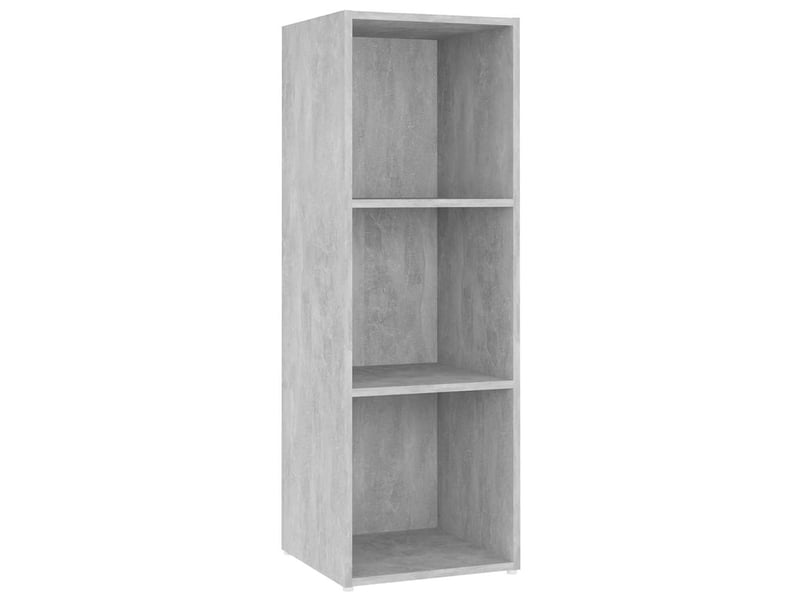  Meuble tv - banc tv - meuble de rangement gris béton 107x35x37 cm bois d’ingénierie  - Conforama E