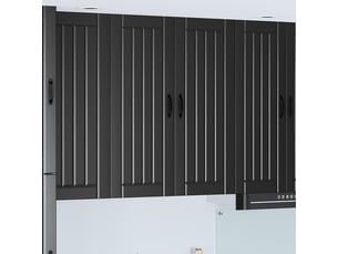 Meuble mural de cuisine, armoire de cuisine noir 80x31x100cm bois d'ingénierie shl9736