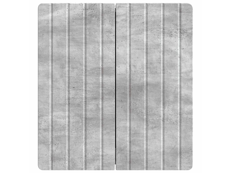  Armoire murale salon, meuble de rangement gris béton 59 x 31 x 64 cm bois d'ingénierie  - Conforama D