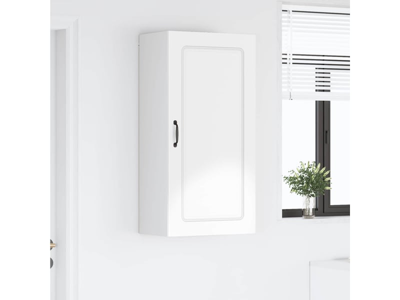 Meuble mural de cuisine | armoire de cuisine blanc brillant shl8633 - Conforama D