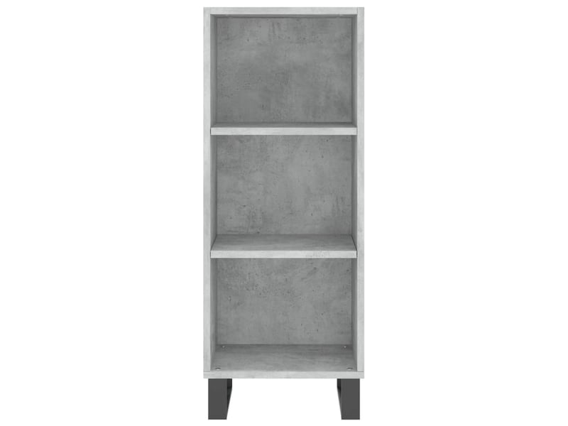  Buffet - bahut - meuble de rangement gris béton 34,5x32,5x90 cm bois d'ingénierie  - Conforama D