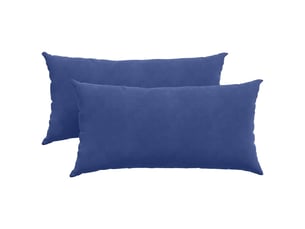 Lot de 2 coussins de canapé, coussins décoratifs bleu police 80 x 40 cm cf59024
