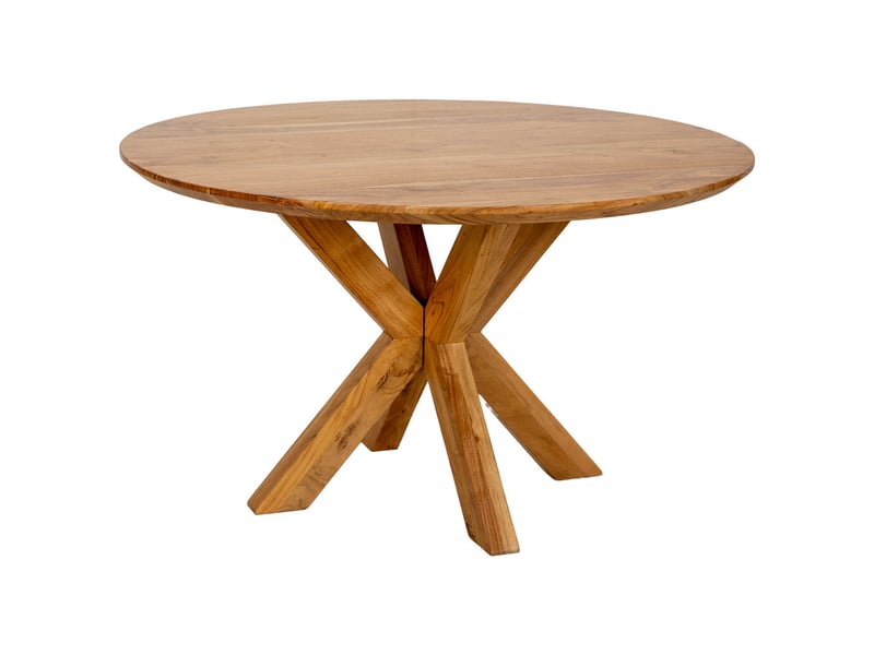  Table de salle à manger en bois marron 130x130x77 cm (hauteur)  - Conforama A