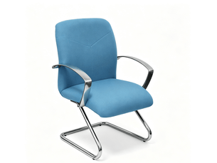 Fauteuil de réception caudete piqueras y crespo sky blue 61 x 85 cm bleu ciel - tissu avec accoudoirs fixes