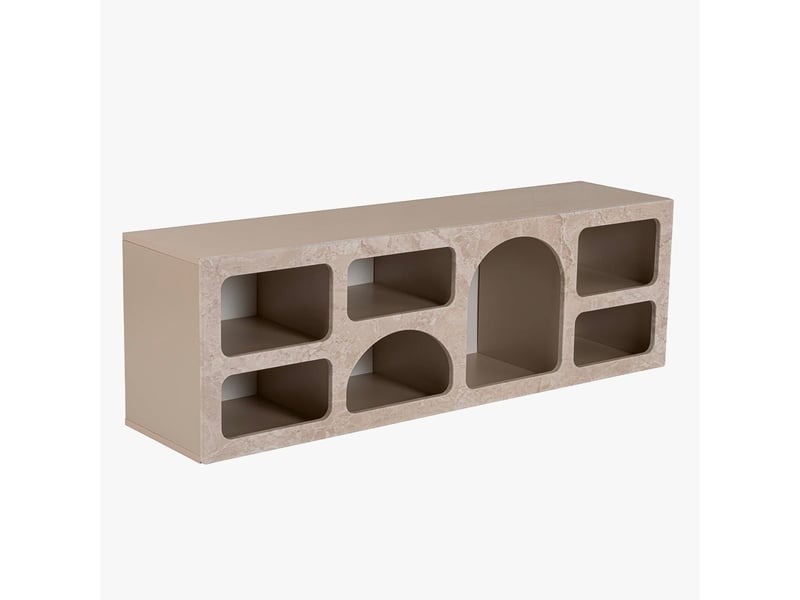  Meuble tv 7 niches beige  - Conforama C