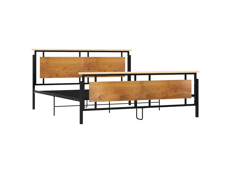  Lit double- lit adulte -  cadre de lit sans matelas métal 180x200 cm  - Conforama B