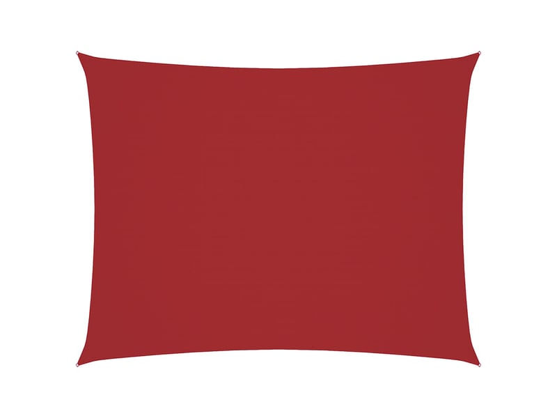  Voile de parasol - voile d'ombrage tissu oxford rectangulaire 2,5x3,5 m rouge  - Conforama A