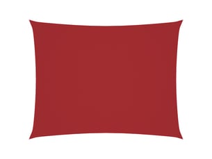 Voile de parasol - voile d'ombrage tissu oxford rectangulaire 2,5x3,5 m rouge