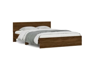 Lit 2 places 150x200 cm    coloris marron