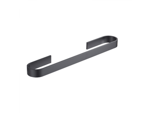 Porte-serviettes space en aluminium, idéal pour la salle de bain et la cuisine, gain de place, 45 cm (noir)