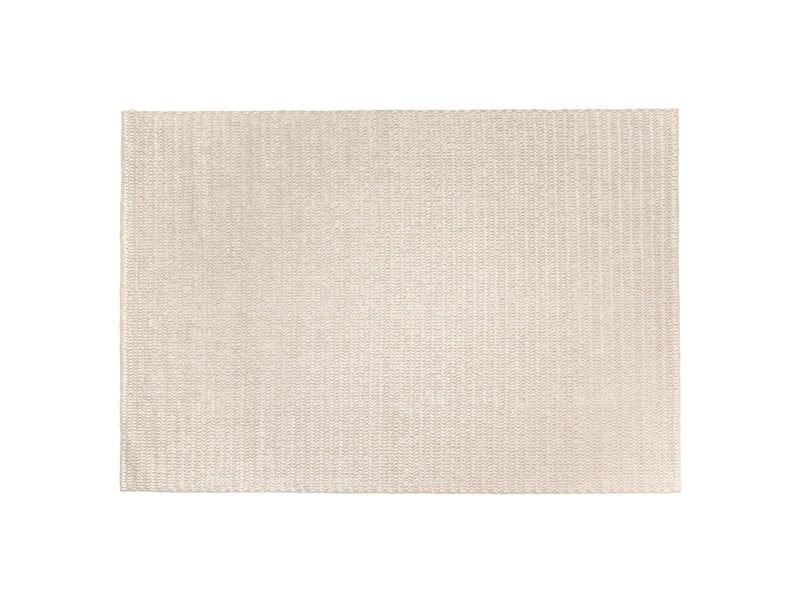 Quentin - tapis rectangulaire 300x400cm en laine tissée couleur beige  - Conforama A
