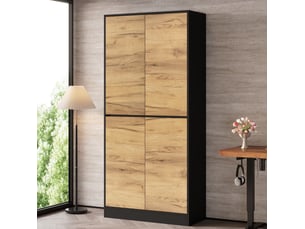 Bibliotheque coloris bicolore 3 étagère(s) <strong>MODENUIT </strong> <strong></strong> - 80 cm x 180 cm