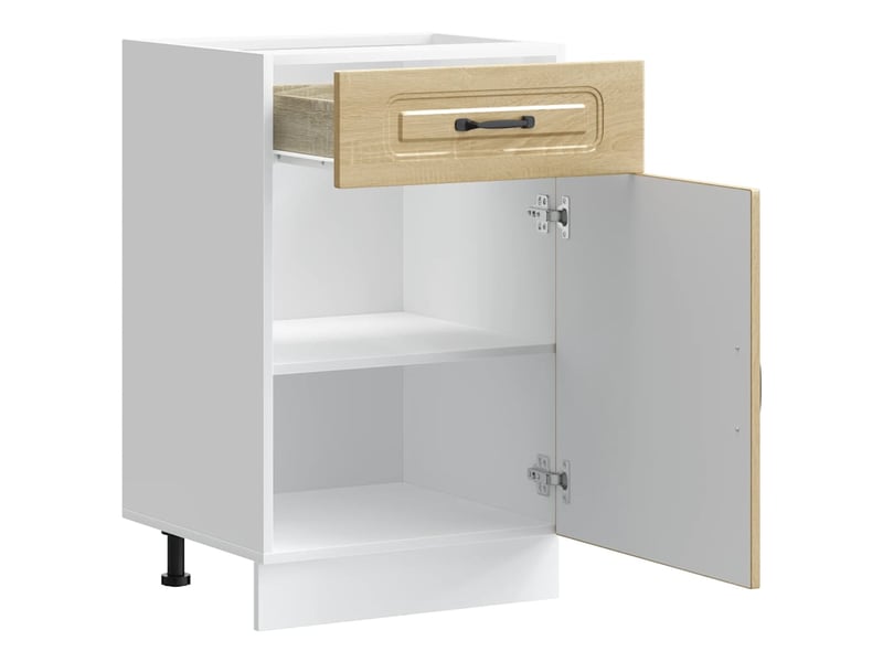 Meuble de rangement, armoire de cuisine kalmar chêne sonoma bois d'ingénierie shl2169 - Conforama E