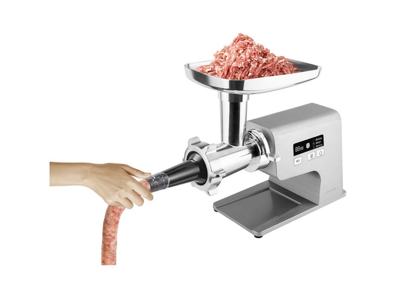  Hachoir electrique mg 800 400 w inox 3 grilles touch lcd avec inverse antiblocage 41014118 - Conforama E
