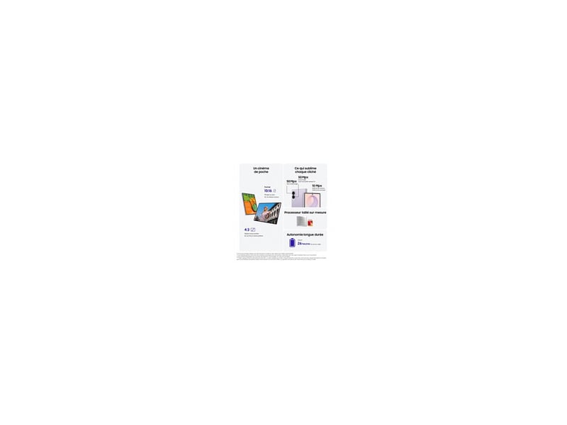 Smartphone pliable 5g galaxy z fold8 double sim crème 512 go avec écran 7,6 pouces qxga+ 120 hz 8294836 - Conforama C