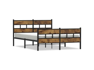 Lit 2 places 150x200 cm coloris marron