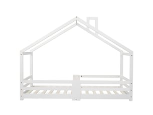 Lit simple 90x200 cm coloris blanc