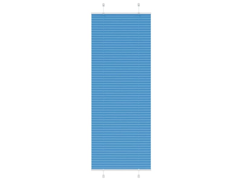 Store plissé, store de fenêtre bleu 75x200 cm largeur du tissu 74,4 cm polyester cf46806 - Conforama B