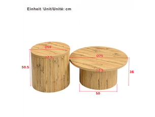 Table basse  coloris naturel <strong></strong> <strong></strong>