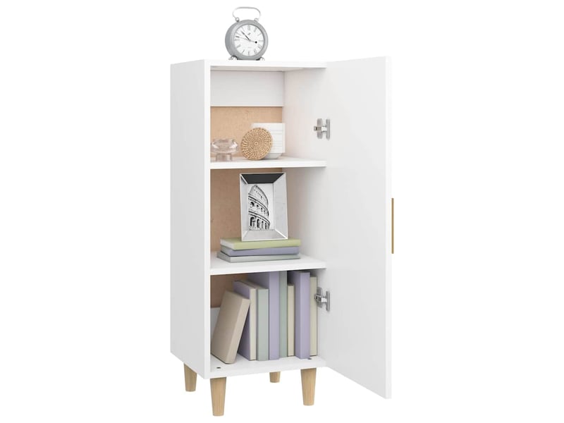  Buffet - bahut - meuble de rangement blanc 34,5x34x90 cm bois d'ingénierie  - Conforama D