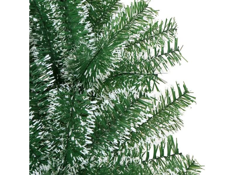  Sapin de noël - arbre de noël artificiel avec neige floquée vert 210 cm  - Conforama D