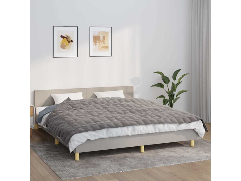 Couverture lestée adulte gris 155x220 cm 7 kg tissu shl1277 - Conforama B