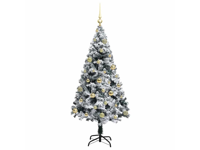  Sapin de noël artificiel, arbre de noël blanc 150 cm pvc, acier et plastique shl8917  - Conforama D