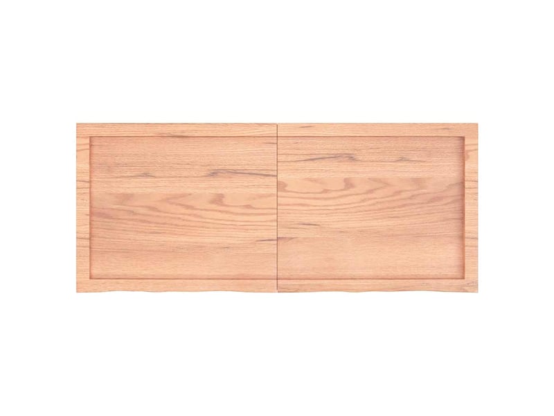  Comptoir de salle de bain, plan de travail marron 120x50x(2-4) cm bois traité cf65787  - Conforama C