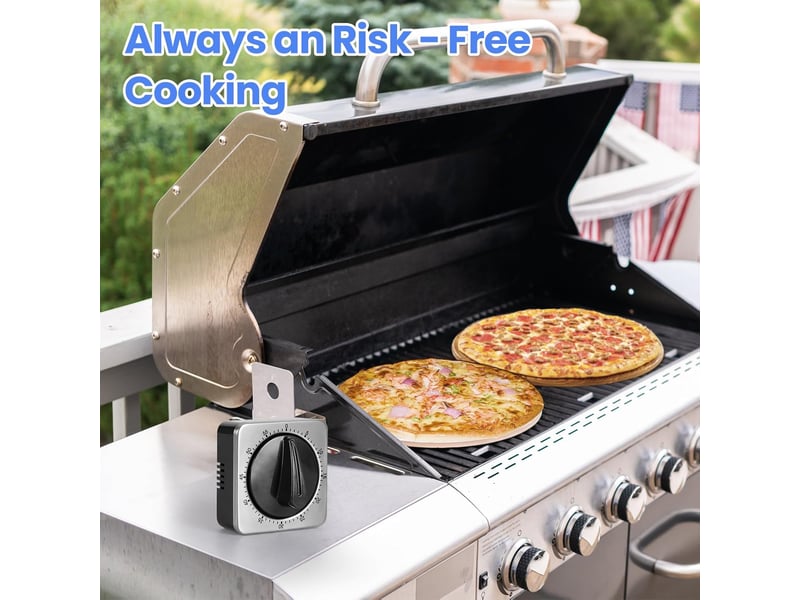  Minuteur de cuisine mécanique et magnétique avec alarme forte - aucune pile nécessaire minuteur aimanté - timer cuisine pour ecole No Commercial reference - Conforama E