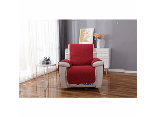 Housse de chaise - rouge 55 x 200 cm housse fauteuil relax 1 place, housse de canapé protecteur inclinable imperméable pour chambre