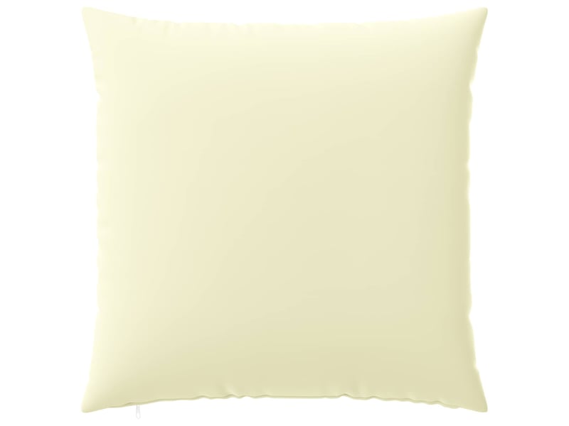  Lot de 2 housses de coussin heerlen crème 80 x 80 cm polyester cf49438  - Conforama D