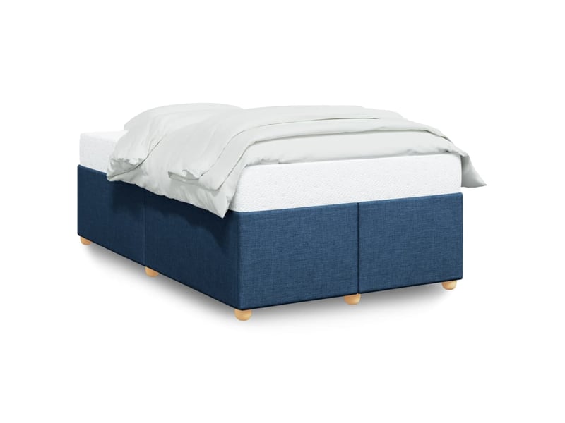  Lit double- lit adulte -  cadre de lit sans matelas bleu 120x190 cm tissu  - Conforama A