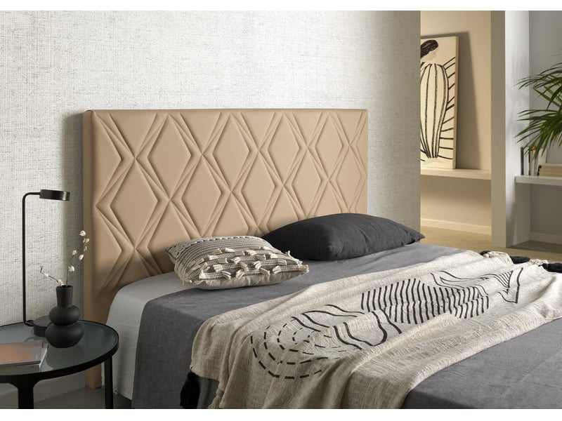  Tête de lit en simili cuir rubí - simili cuir, rembourrage mousse, fabrication artisanale 8435720010626 - Conforama C