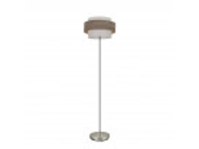  Lampadaire fabrilamp myriam e27 coloris nickelbois gris 166 x 40 x 40 cm 177641083 - Conforama B