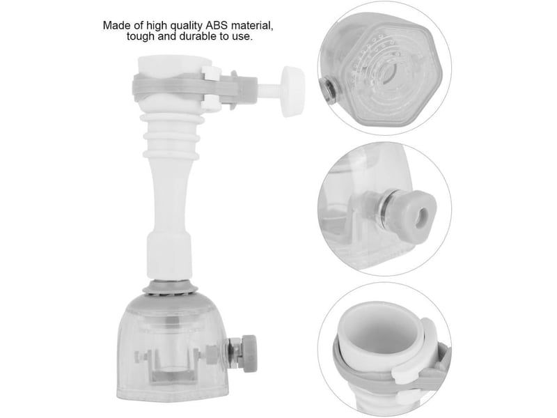 Extension de robinet de cuisine, tête de robinet de cuisine pivotante économiseur d'eau pour robinet d'évier de cuisine, filtre d'extension cm gris  - Conforama D