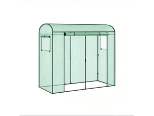 Serre de jardin 200x68x170 cm couverture en polyéthylène métal verte