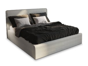 Lit coffre 160x200 cm <strong>MASSENO</strong>  <strong></strong> coloris beige