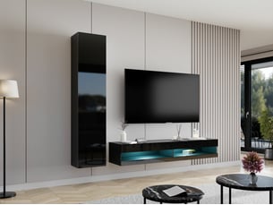 Meuble tv coloris noir 40 cm <strong></strong>  <strong></strong>