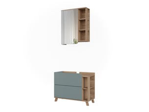 Vicco meubles bain, bleusonoma, 2 pièces